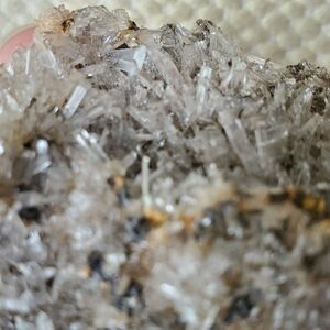 Hemimorphite Crystals Golden Limonite Mexico Rock Specimen 67 g 2 1/2 Inch Case
